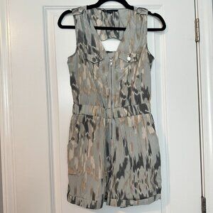 A/X ARMANI EXCHANGE | Women’s Sleeveless Romper w/ pockets | Gray | Size: 2